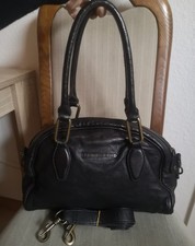 Liebeskind Berlin Handtasche Leder Tasche Schwarz mit Schultergurt TOP ZUSTAND 