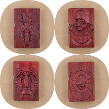 4  Feuerzeuge, Edelholz