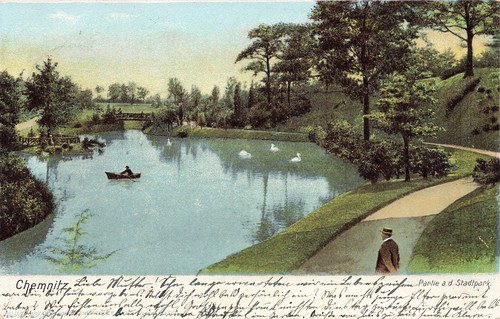Chemnitz stadtpark - ak,