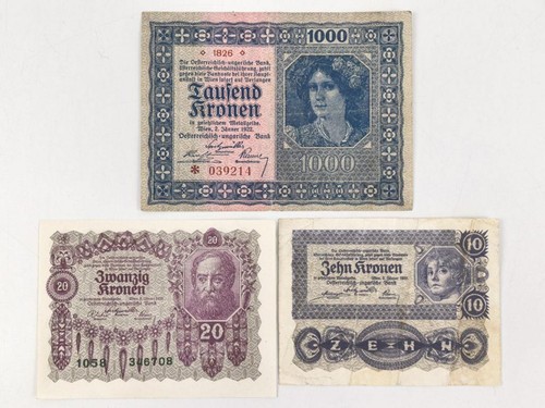 österreich drei banknoten - Österreich,