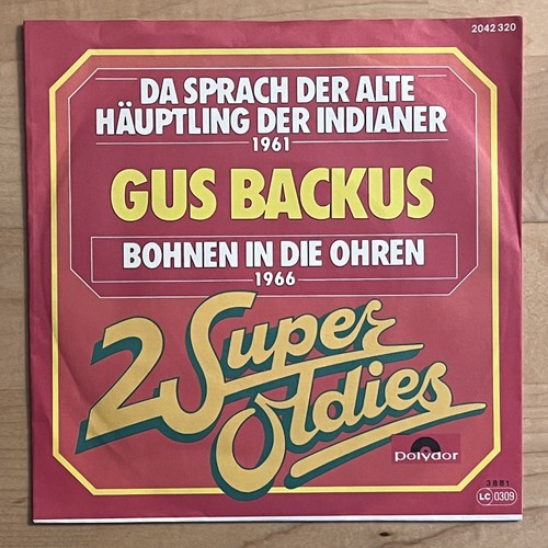 Vinyl single gus backus - 7", single: