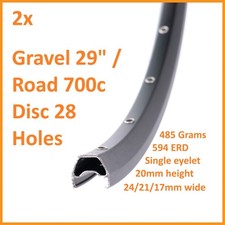 2x 29" ZOLL GRAVEL MTB FELGEN