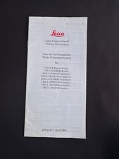#A0735-Leitz  Leica Preisliste