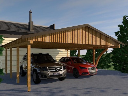 Carport satteldach kdi - carport,