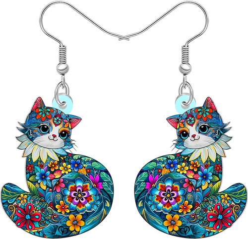 Acryl cute blumen katze - acryl,