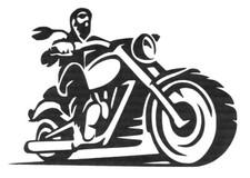 Motorcycle sticker 1x