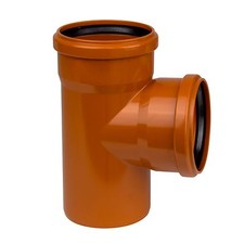 KG PVC Abzweig DN 100/100 87° Formteil Kanal Entwässerung Schachtrohr