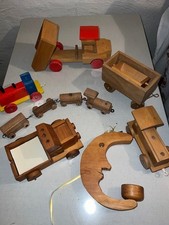 DDR HOLZ Spielzeug Eisenbahn