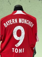 FC BAYERN MÜNCHEN TRIKOT LUCA TONI VINTAGE 2007/2008 Gr. L adidas Jersey Shirt