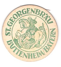 Bierdeckel georgenbräu - bierdeckel,
