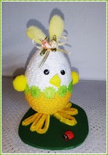 Deko  Osterei  OsterHase weiß