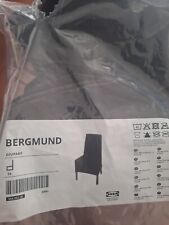 Ikea Bezug Bergmund Stuhl halblang Stuhlhusse Djuparp dunkelgrau 504.862.35