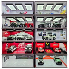 Diorama 1:18/24 Auto-Garage Modell LED-Beleuchtung Auto-Parkplatz-Szene Modell