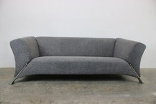 Rolf Benz 322 Club Sofa Dreisitzer Designer Couch Stoff Gemustert Grau Neubezug