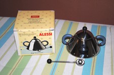 ALESSI Deko Edelstahl Zuckerdöschen 20c l Design by Michael Graves Nr.9096 NEU