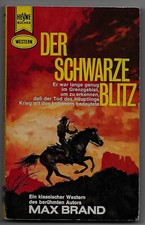 Heyne Western Tb    Der schwarze Blitz     von Max Brand von 1965 aus  Sammlung