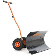 FUXTEC Schneeschaufel mit Rädern SS740 Schneeschieber Schneeräumer Schneeschippe