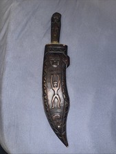 Selbst geschnitztes Holz Holster, Mit ein Messer mit Holzgriff