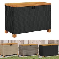 Gartentruhe Poly Rattan Holz