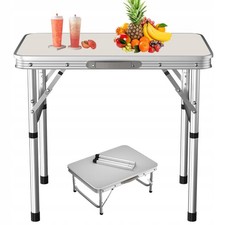 60x45cm Campingtisch klein Klapptisch höhenverstellbar | Camping Tisch klappbar