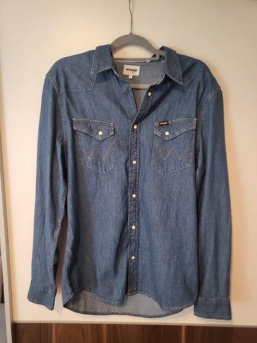 Wrangler jeanshemd l slim - l,