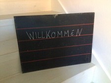 Alte Schultafel Tafel Shabby Vintage Landhaus Brocante Country Deko