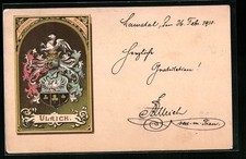 Ritterhelm mit familien wappen - ritterhelm, familien-wappen