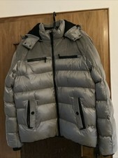 Modische Herren Winter Jacke XXL Taupe mit Abnehmbarer Kapuze und Taschen