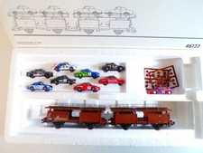 Märklin H0 46122 Autotransportwagen mit 9 Tourenwagen in OVP BH1191