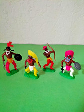 HÖFLER der 70er - Swoppet Steckfiguren Wildwest INDIANER Timpo Plasty