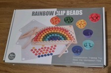 Rainbow Clip Beads Montessori Pädagogik 