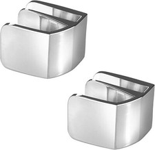 2x Glastürgriff Klemmgriff