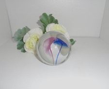 Glaskugel Traumkugel mit Blüten ❤ edles Wohn-Accessoire Retro Briefbeschwerer