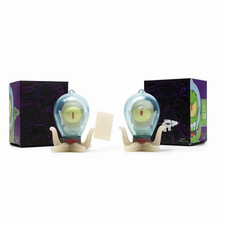 NEU Kidrobot Kang and Kodos 3" Set GID Simpsons Exclusive