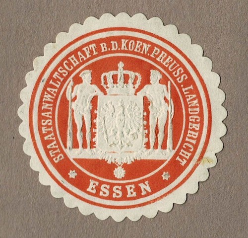 Siegelmarke preußen - siegelmarke,