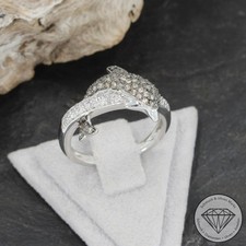 Wert 1999 € Brillant Ring Delfin (0,40 carat) 585 14 Karat Weiß Gold