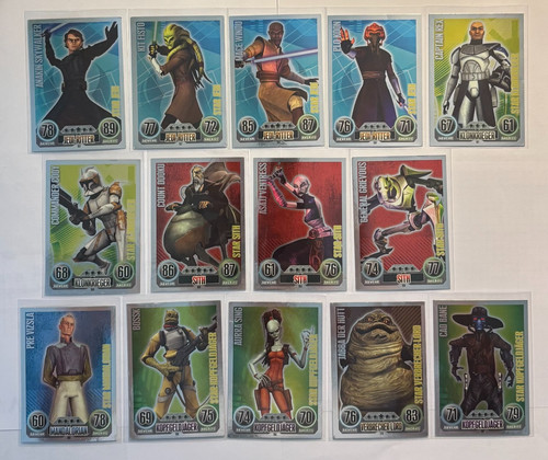 Star wars force attax clone - wars,