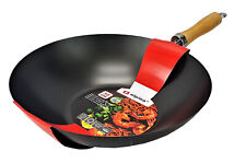 Wok Pfanne Bratpfanne Chinapfanne Ø 20 / 25 / 30cm Holzgriff Asiatische ALPINA