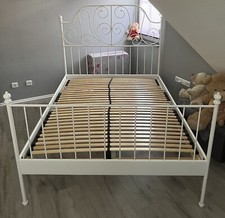 Bettgestell Ikea LEIRVIK 140x200 cm mit Lattenrost