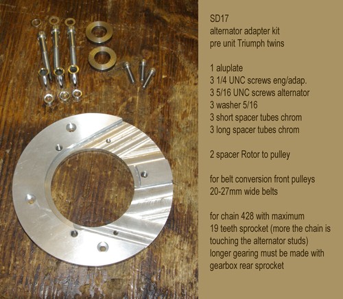 Alternator conversion for pre