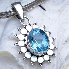To01 TOPAS SILBER 925 26mm Anhänger f. Ketten u Armband silver 925 pendant topaz