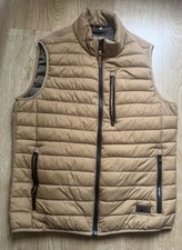 Camel Active Herren Steppweste Outdoorweste Gr. 50 Beige TOP