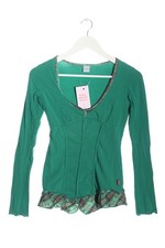 PUSSY DELUXE Longsleeve Damen Shirt Gr. DE 36 grün Casual-Look