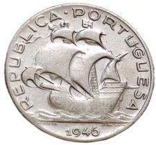 Portugal  2,50 Escudo 1946