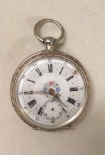 Antike Silber 0,800 Taschenuhr