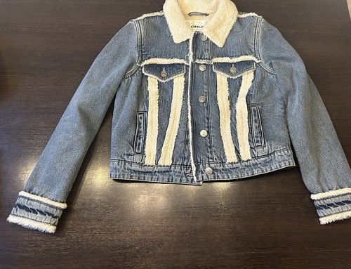 Only jeansjacke mit teddyfell - jeansjacke,