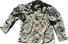 US Army Ucp Acu Jacke 10 patches 153rd Fab Scout Jungle Expert Ranger Warfare