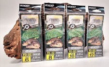 Balzer Owner Method Feeder Haken mit Pelletband 6 StücK Gr. 6 8 10 12 10cm Mono