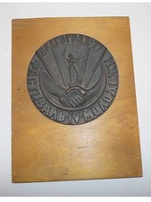 Plakette Deutsch-Sowjetische Freundschaft Monat der DSF 1953 (126427)