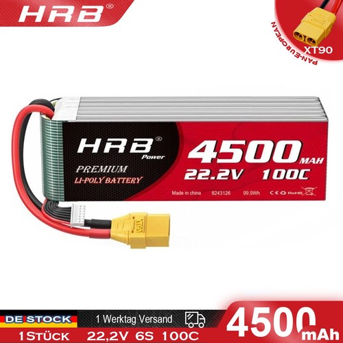 Hrb 4500mah xt90 lipo - 22,2v,